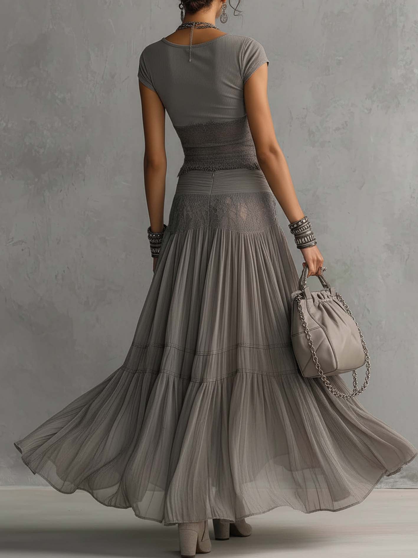 Elena | Conjunto de falda maxi y top