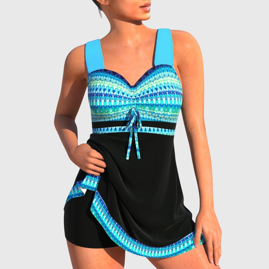Alba | Conjunto de Baño con Falda de Colores Vivos