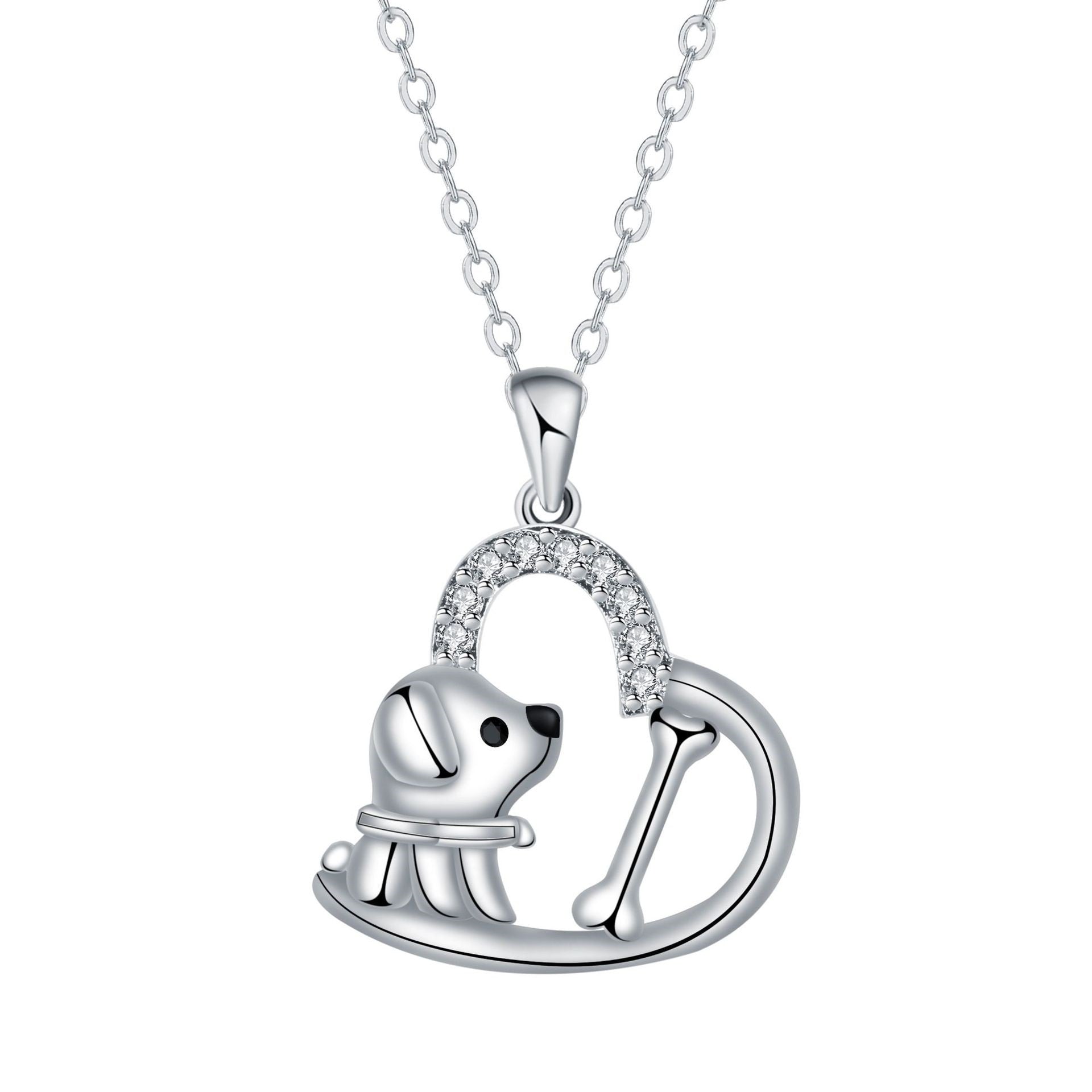 Collar de Perro con Colgante en Forma de Corazón