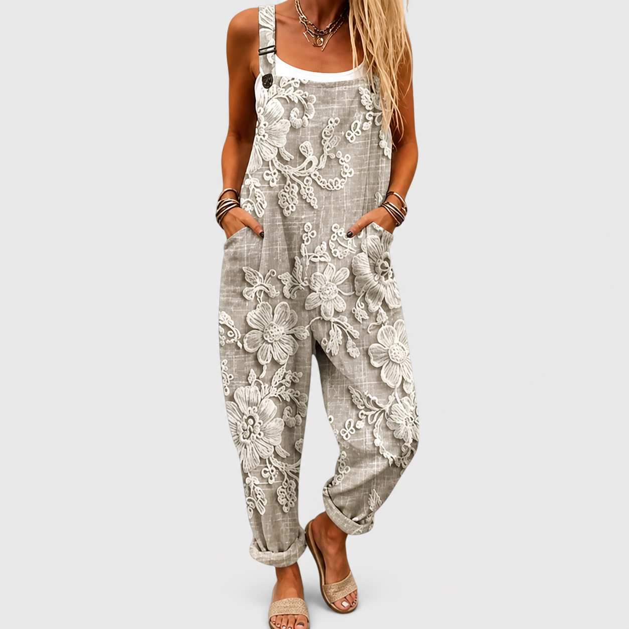 Salopette estampada cómoda