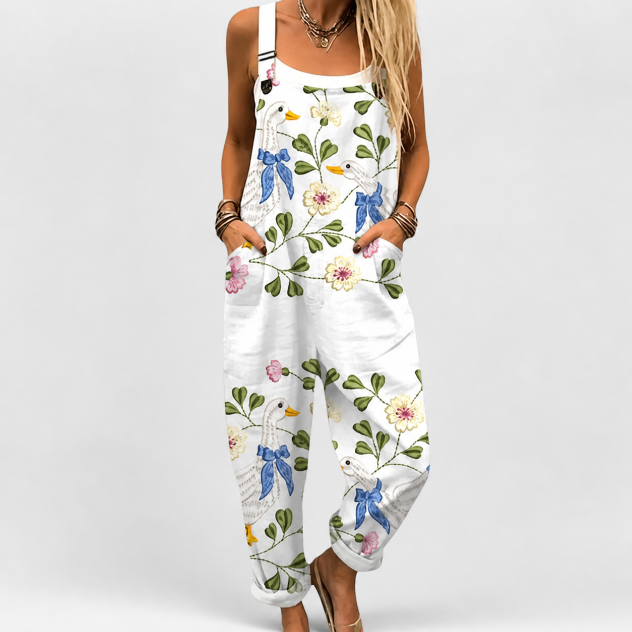 Salopette estampada cómoda