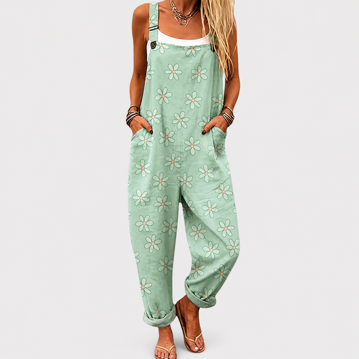 Salopette estampada cómoda