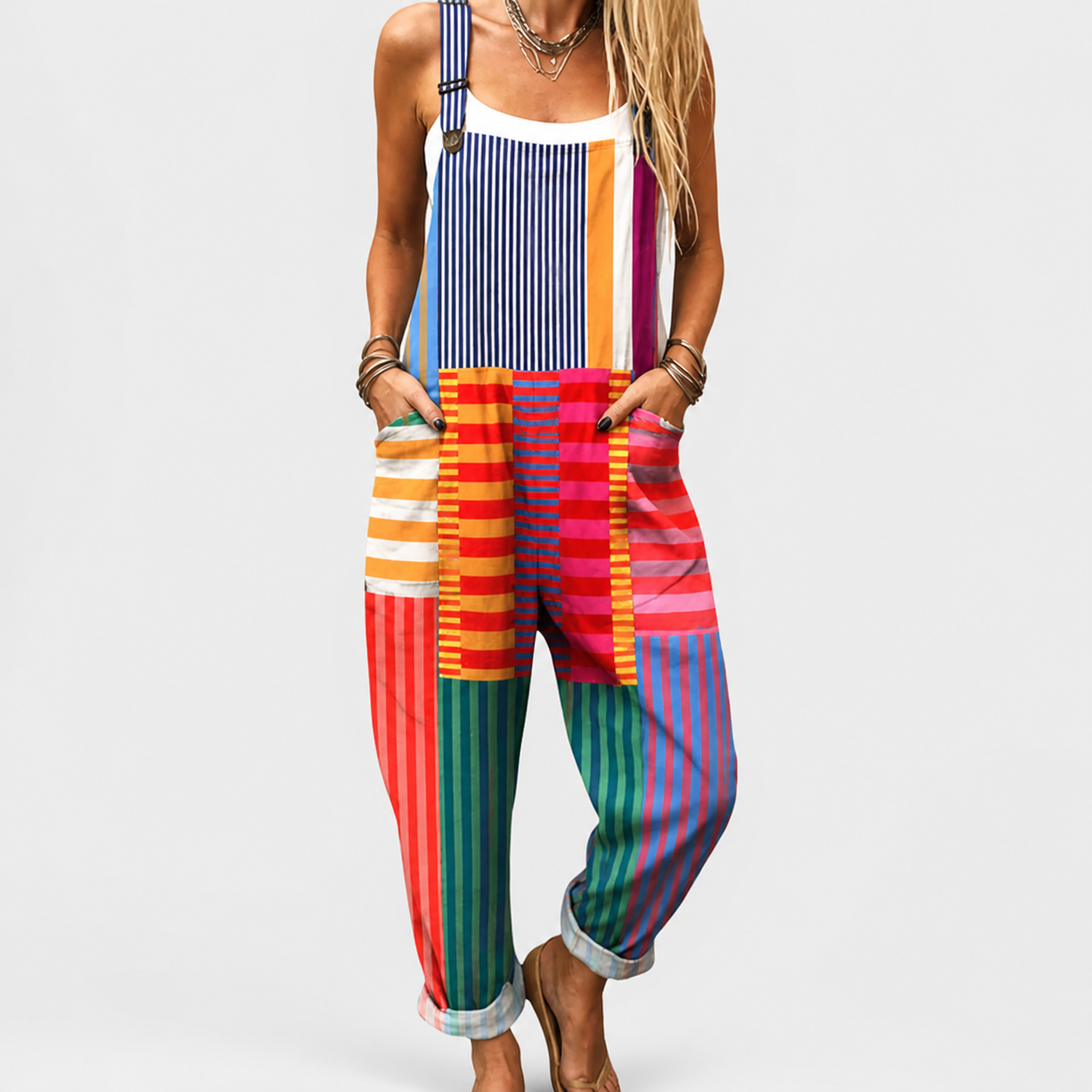 Salopette estampada cómoda