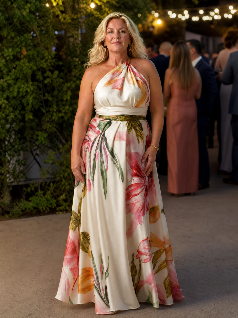 Amiel | Vestido Maxi Floral Ligero