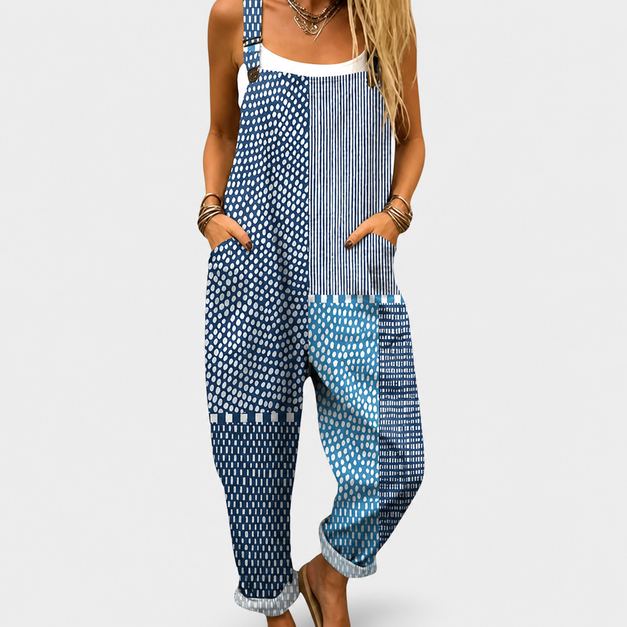 Salopette estampada cómoda
