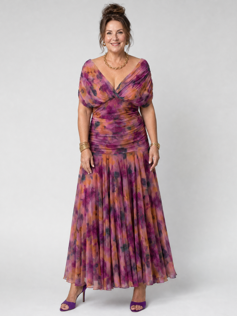 Calen | Vestido Midi Sin Hombros