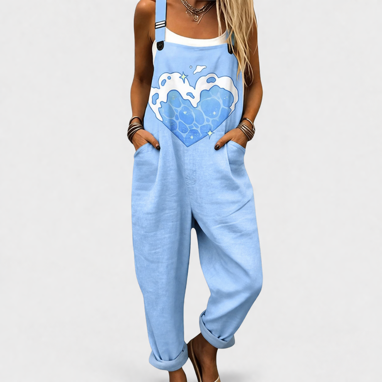 Salopette estampada cómoda