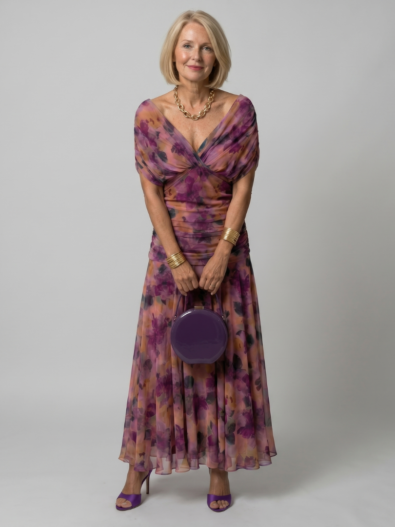 Calen | Vestido Midi Sin Hombros