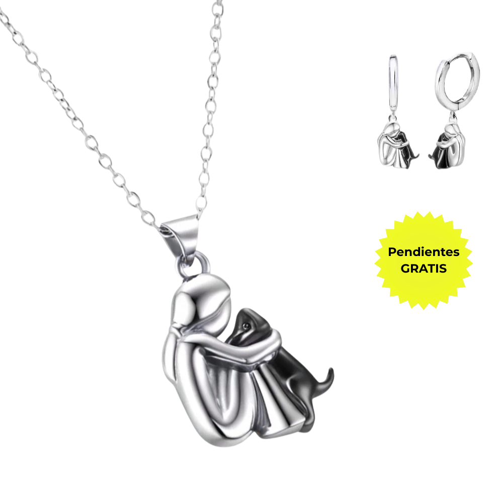 Collar con Colgante de Abrazo y Pendientes de Regalo – Oferta por Tiempo Limitado