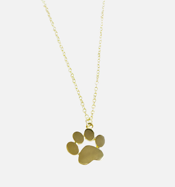 Collar Bañado en Oro con Charm de Huella