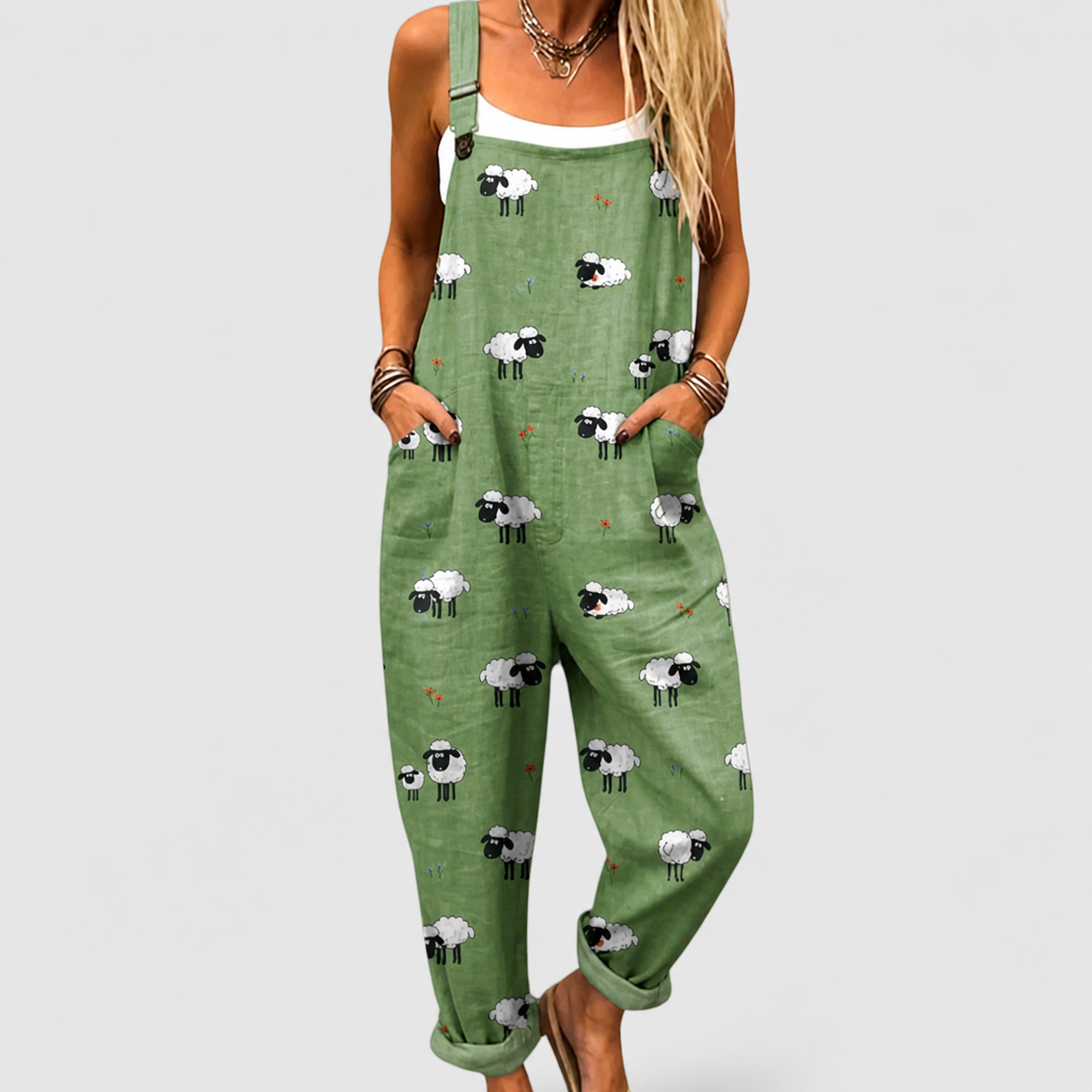 Salopette estampada cómoda