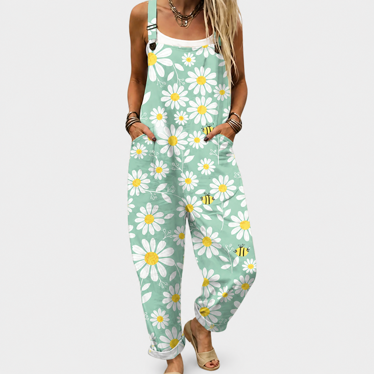 Salopette estampada cómoda