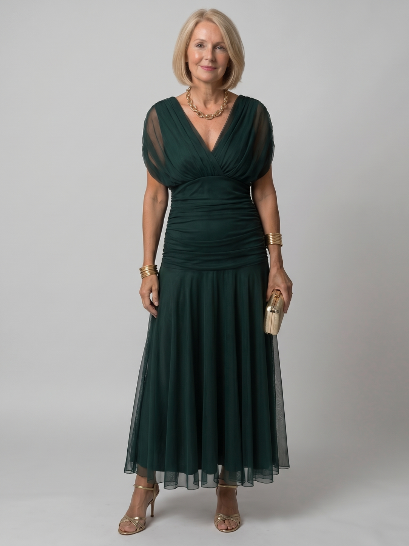 Calen | Vestido Midi Sin Hombros