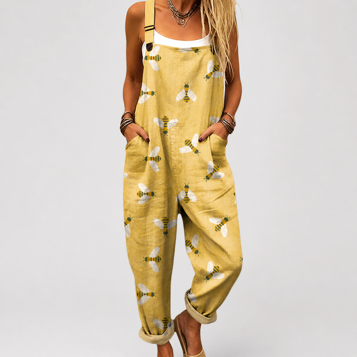 Salopette estampada cómoda