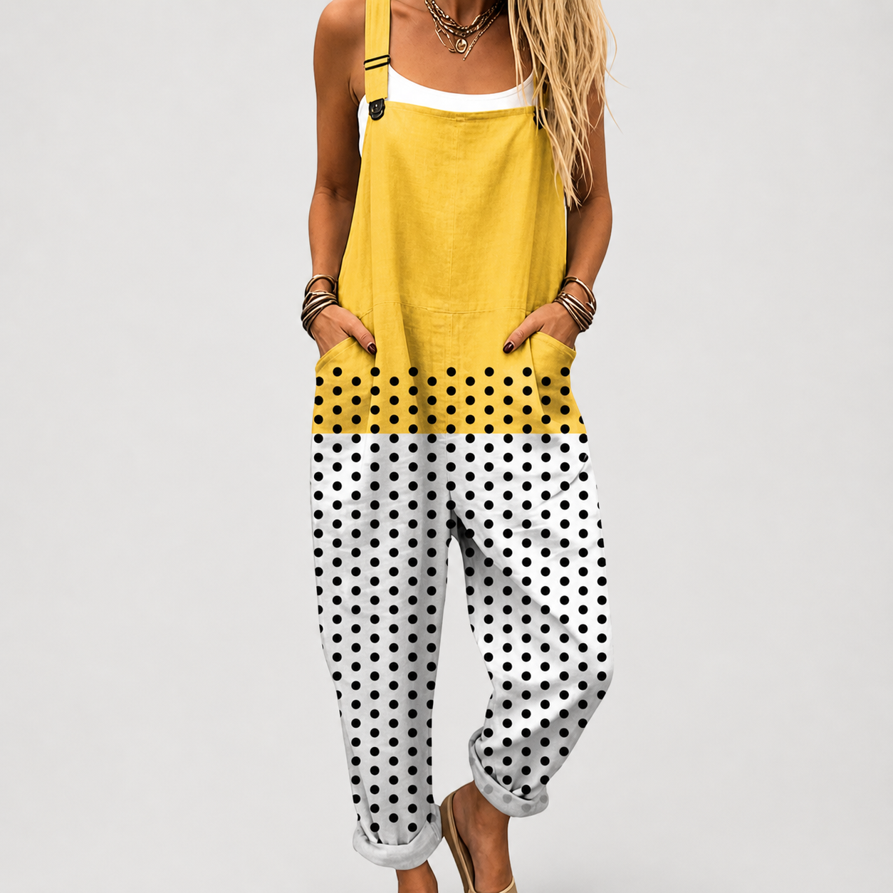 Salopette estampada cómoda