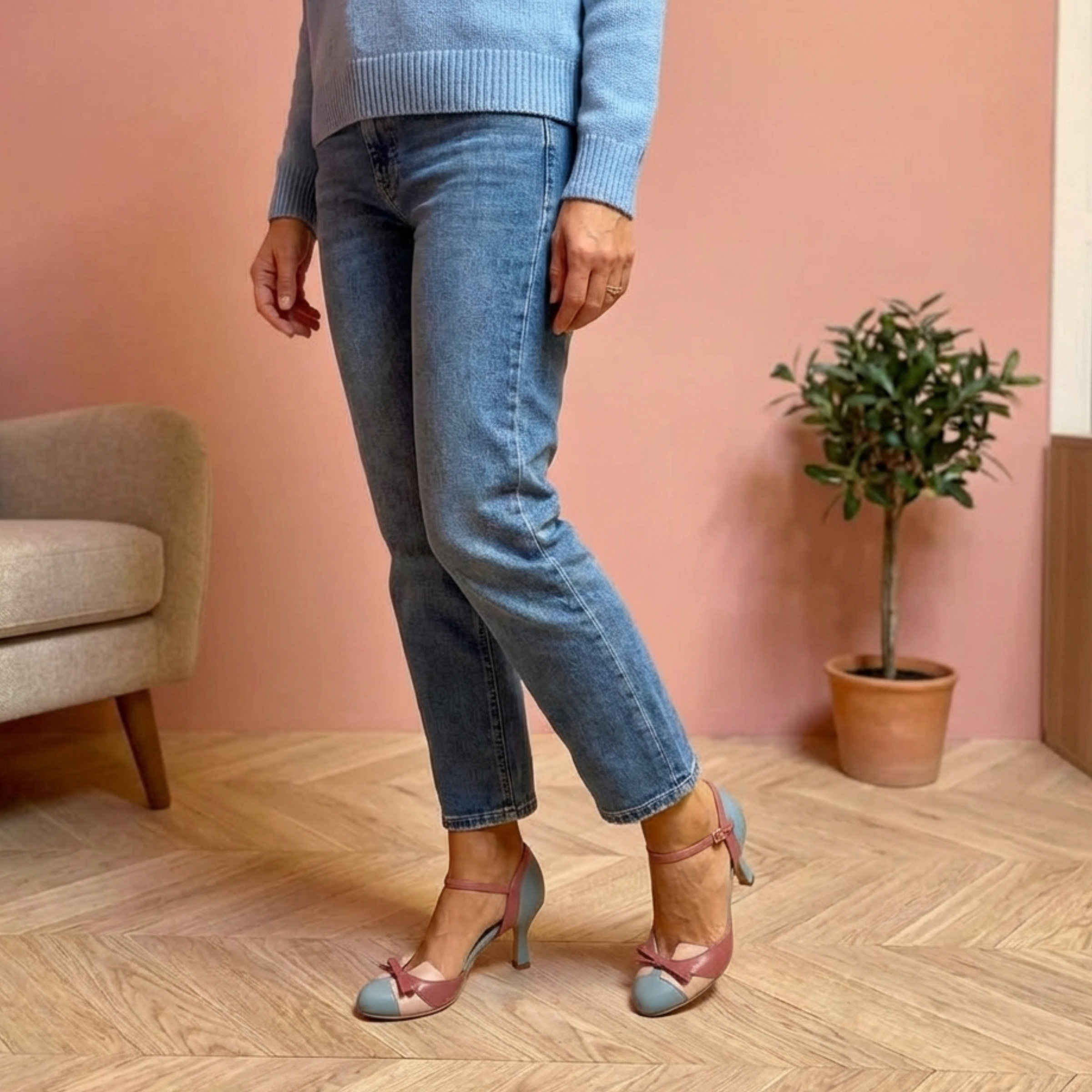 Rosie | Sandalias vintage con lazo — Estilo y comodidad todo el día