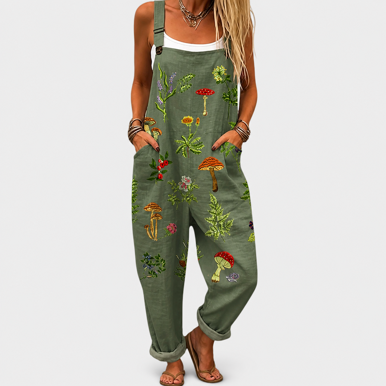 Salopette estampada cómoda