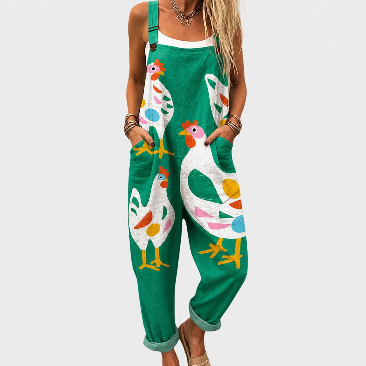Salopette estampada cómoda