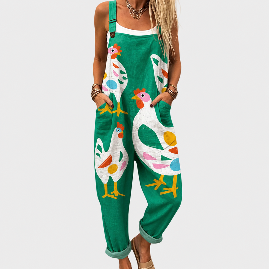 Salopette estampada cómoda