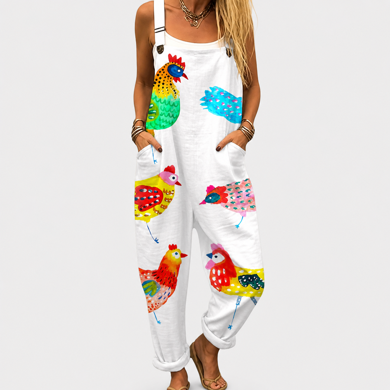 Salopette estampada cómoda