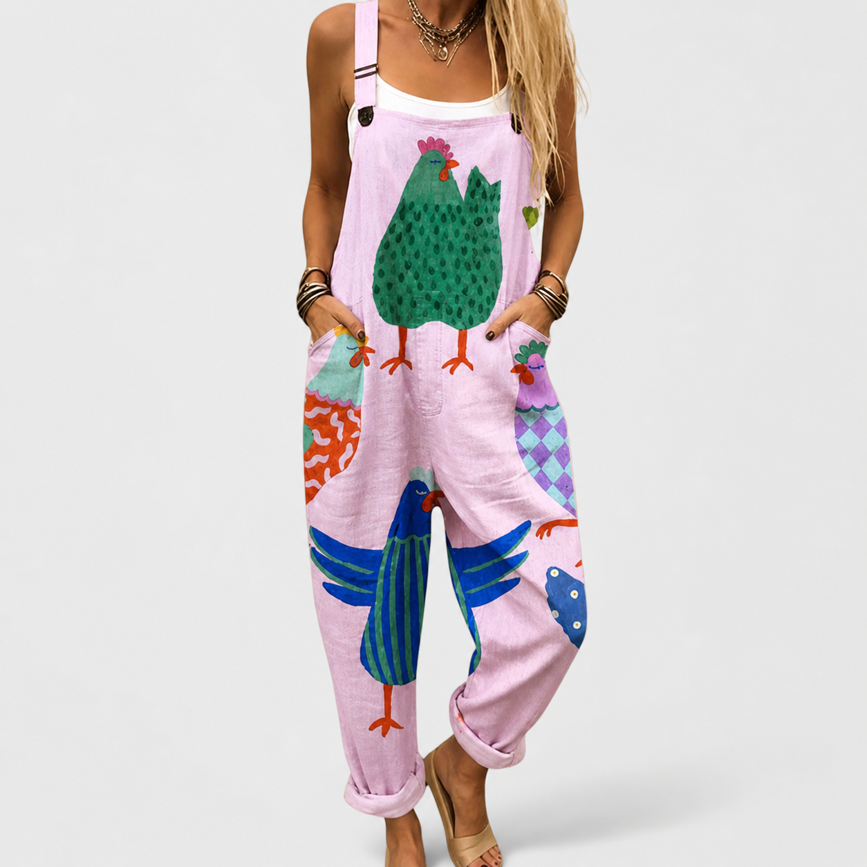 Salopette estampada cómoda