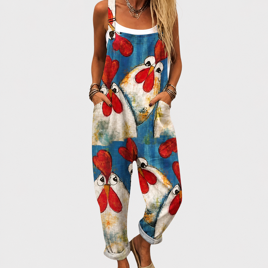 Salopette estampada cómoda