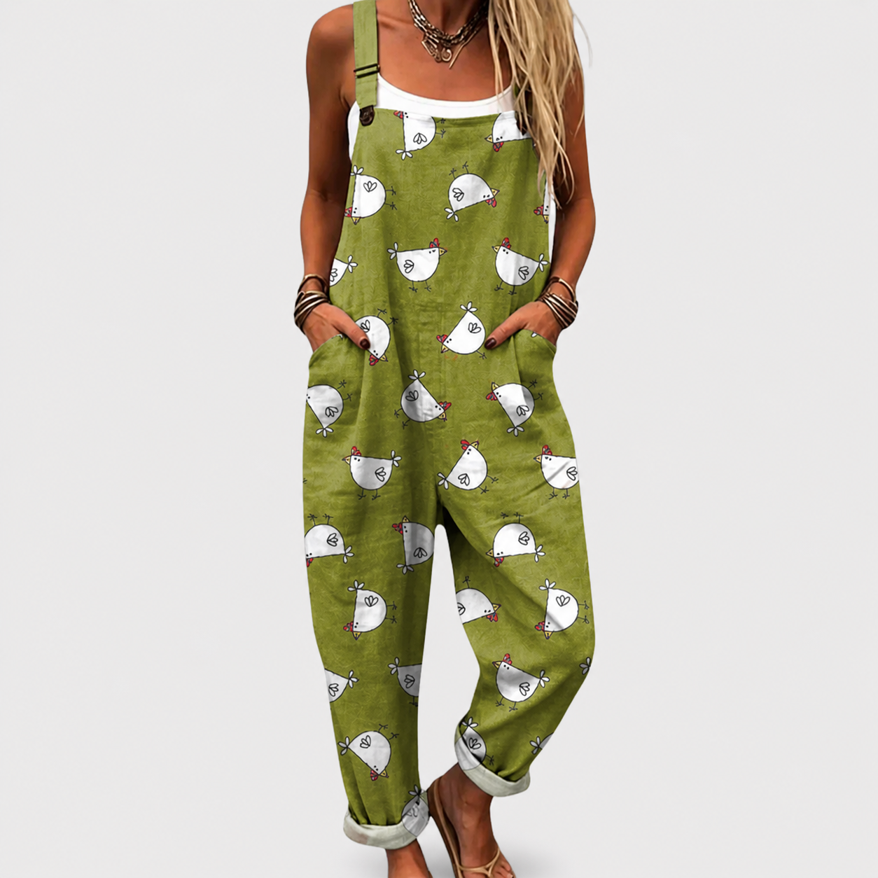 Salopette estampada cómoda