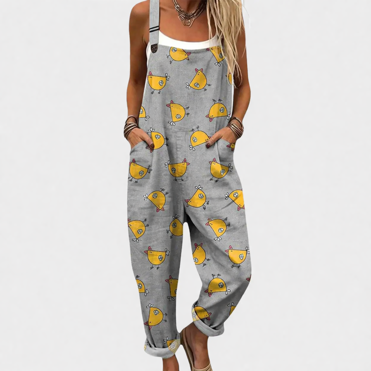 Salopette estampada cómoda