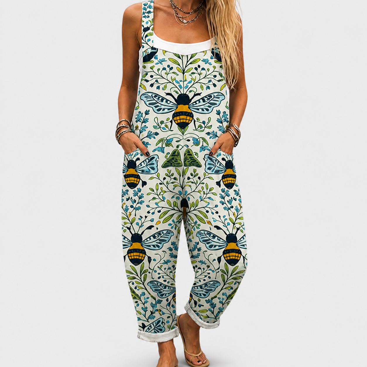 Salopette estampada cómoda