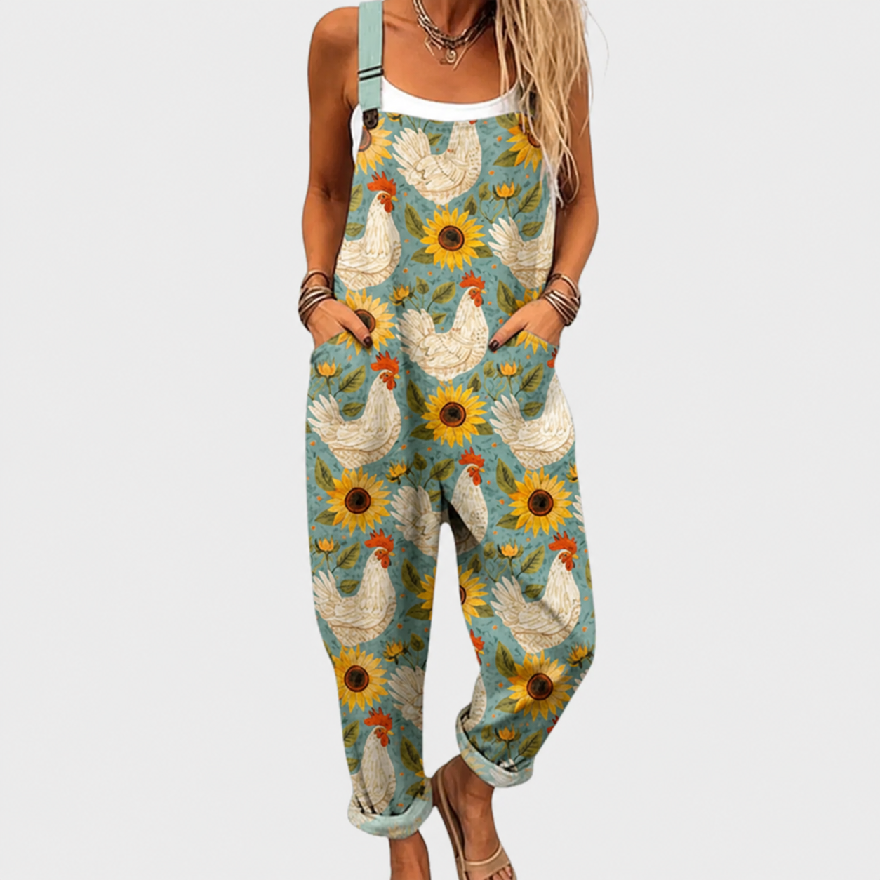 Salopette estampada cómoda