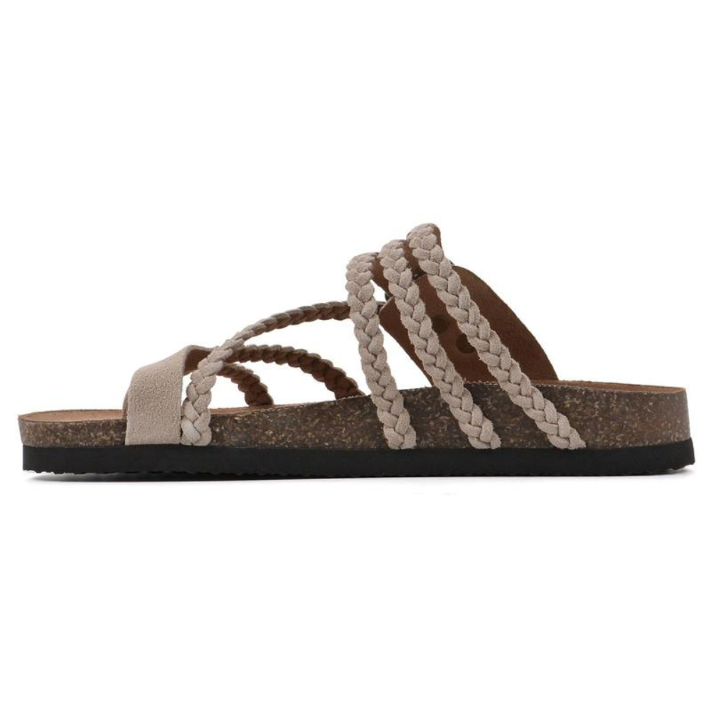 Alba | Sandalias de corcho trenzadas