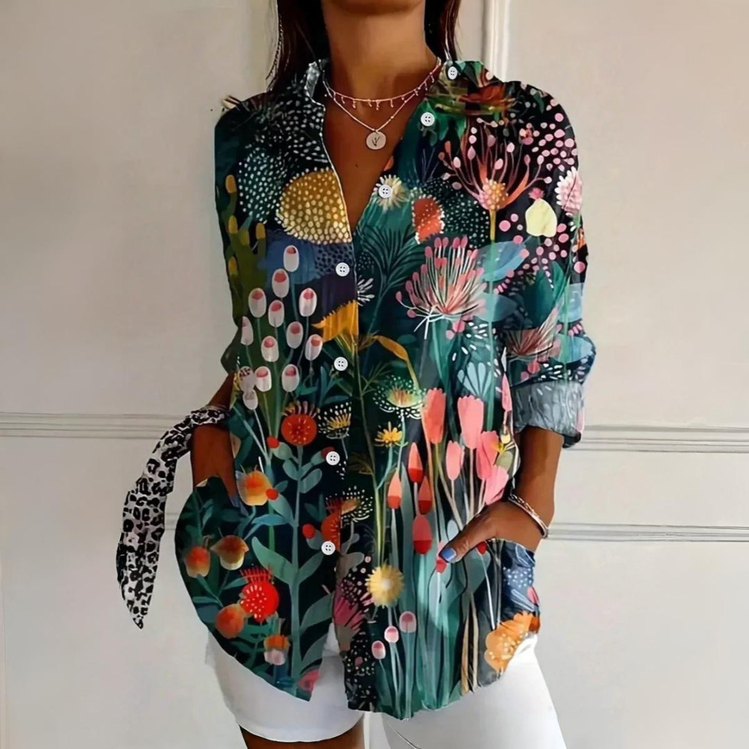 Selina | Blusa con estampado colorido