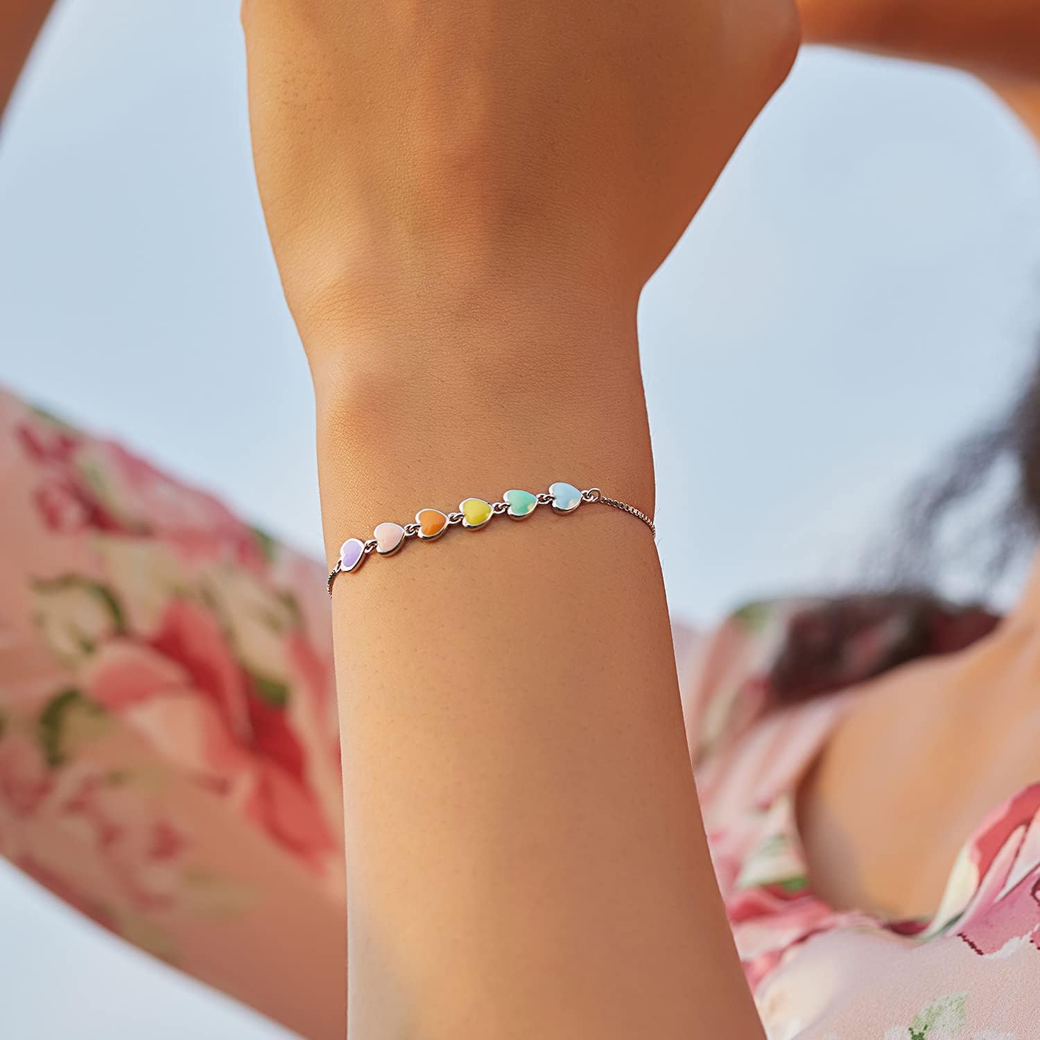 Pulsera de Huella de Patas de Plata de Ley – Ajuste Ajustable