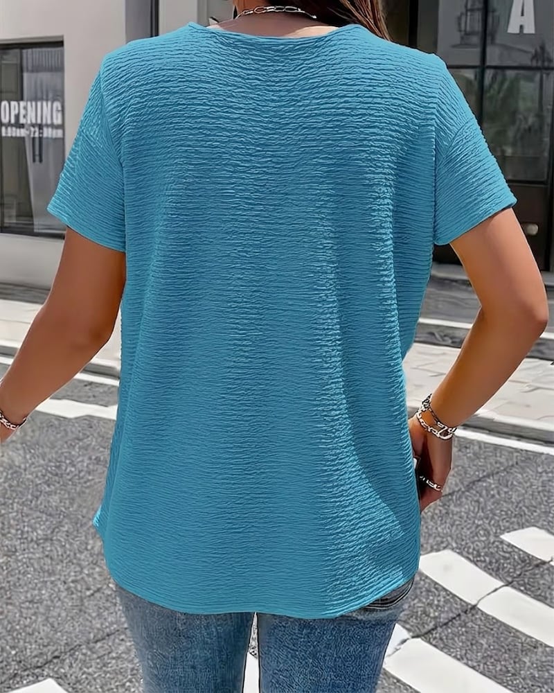 Olivia | Camiseta cuello Peter Pan con botones