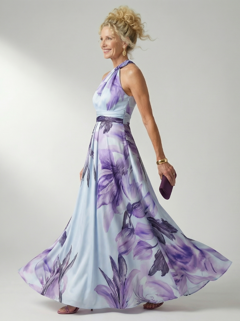 Amiel | Vestido Maxi Floral Ligero