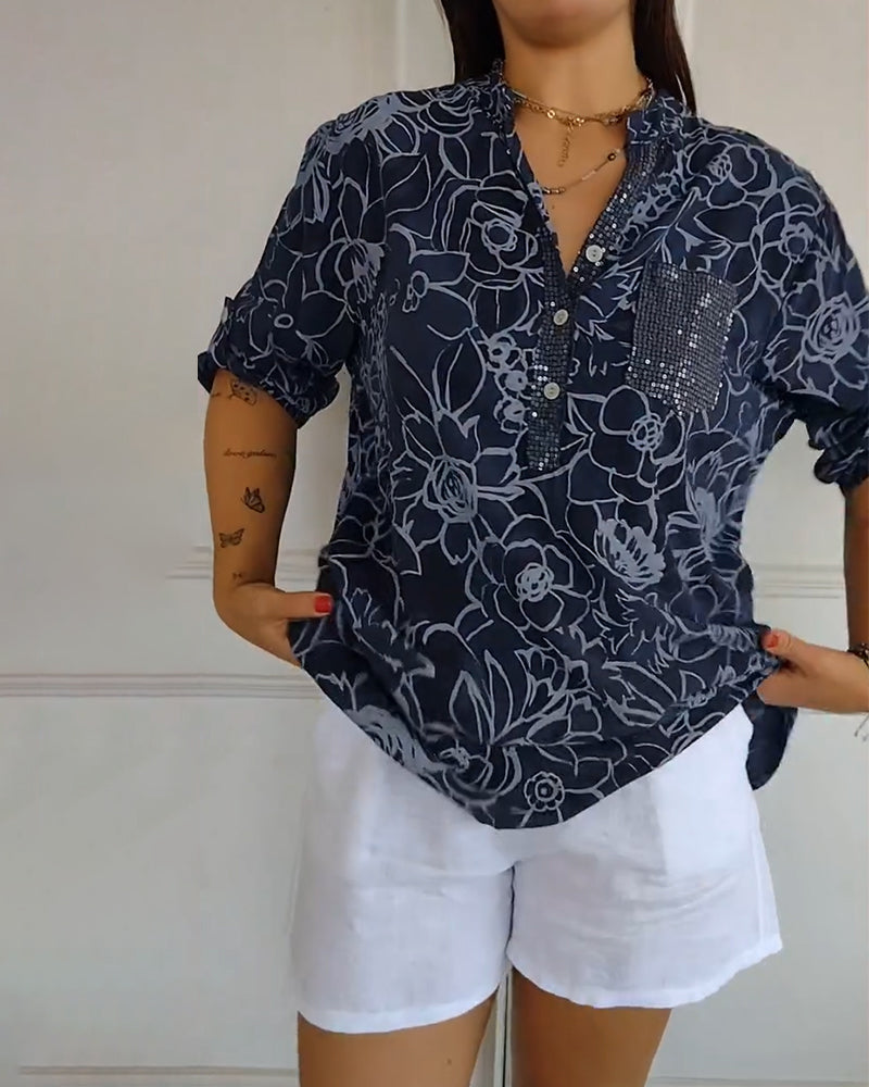 Cassie | Blusa con estampado floral