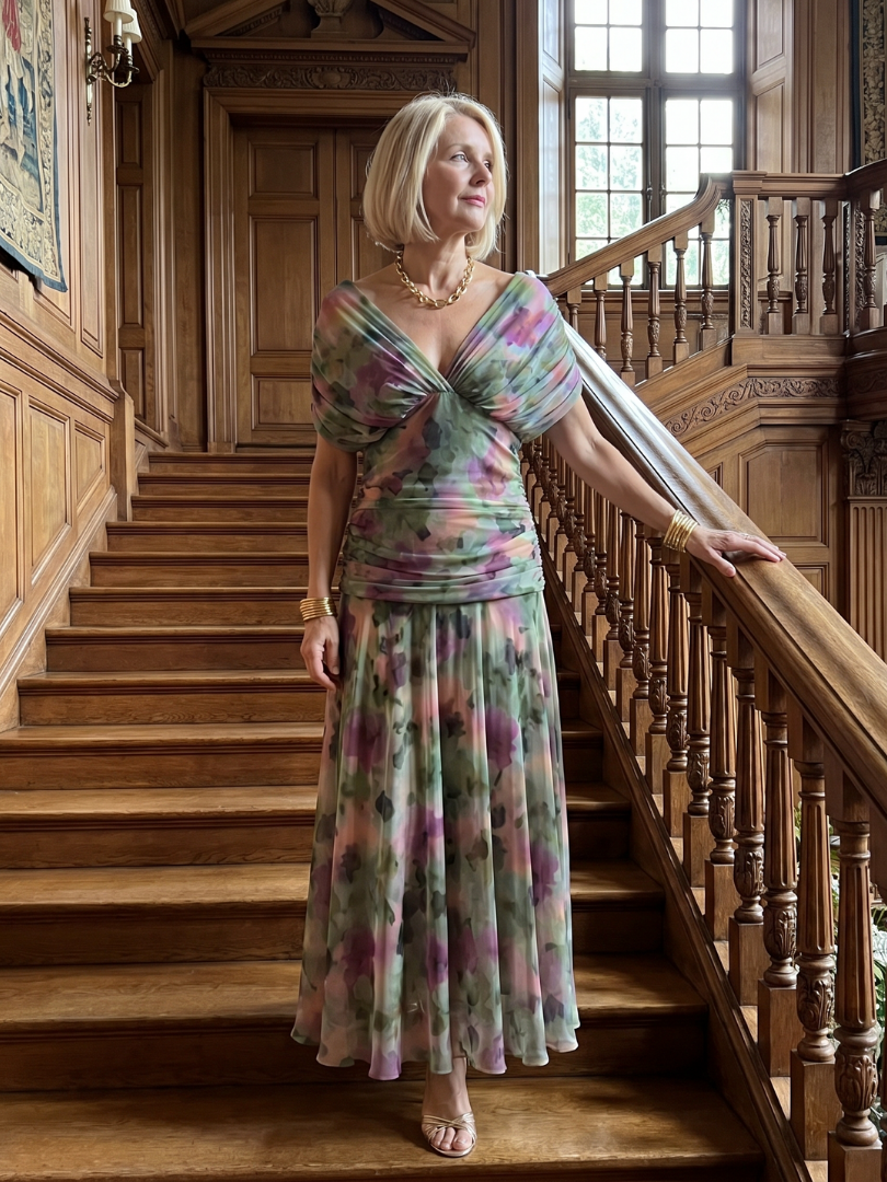 Calen | Vestido Midi Sin Hombros