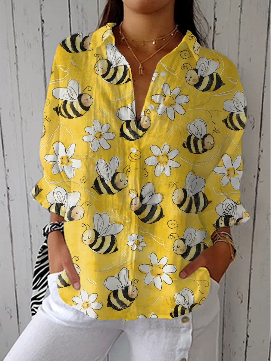 Franka | Blusa con estampado de abejas