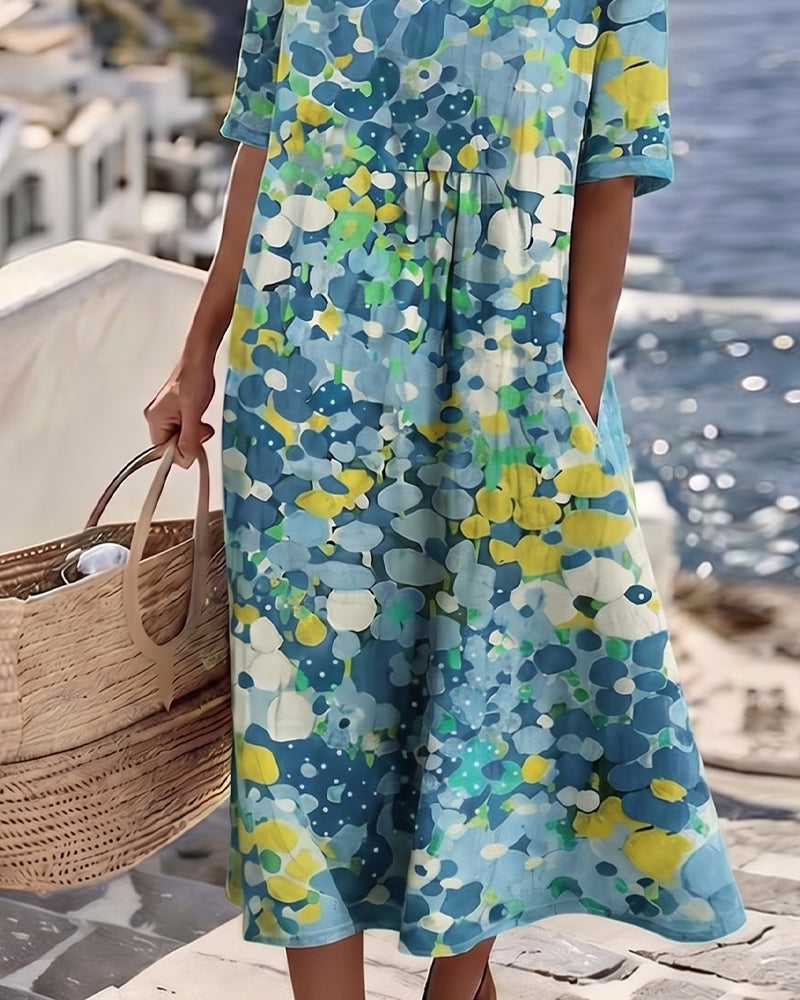 Flora | Vestido midi floral suelto