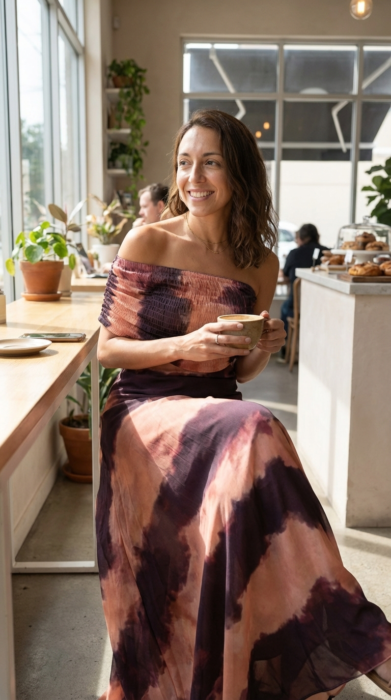 Sol | Vestido maxi tie dye