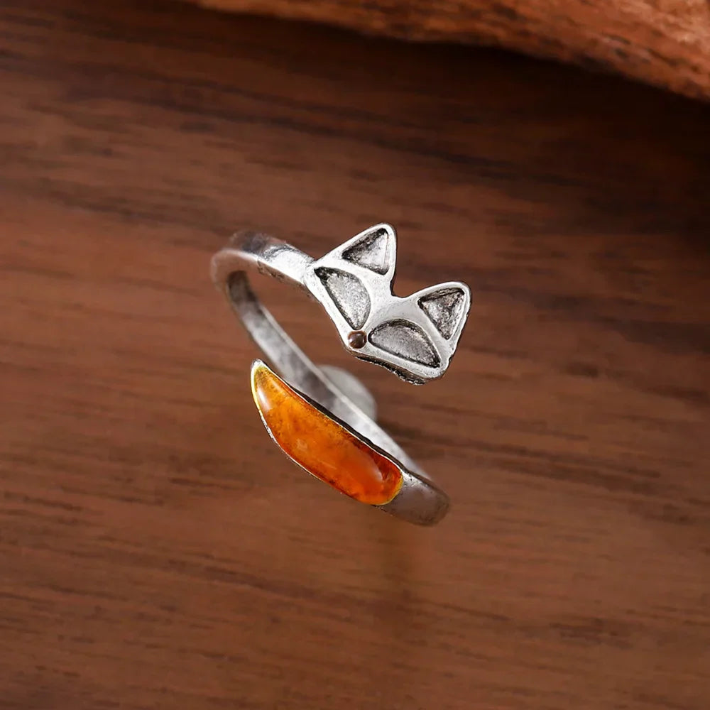 Anillo Vintage de Espíritu Zorro