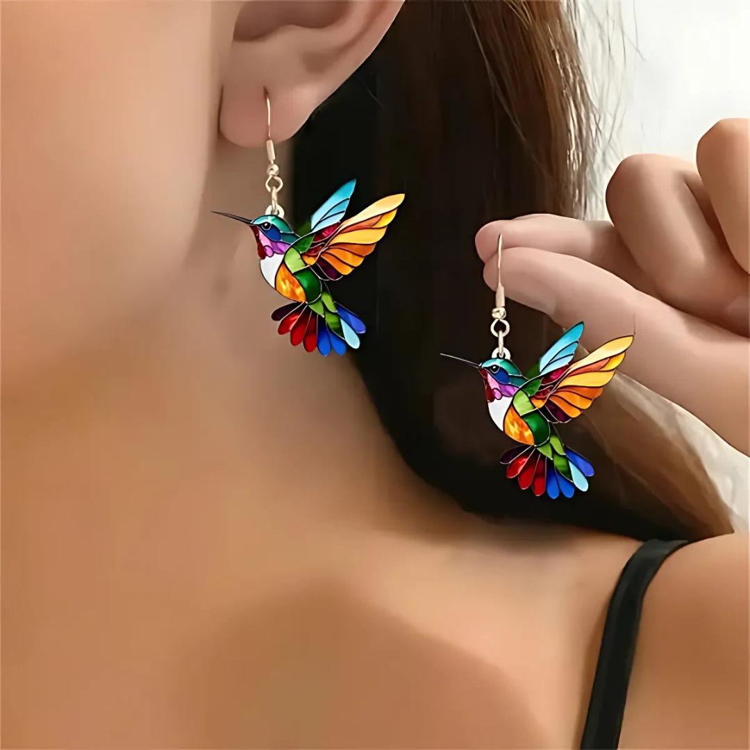 Hermoso Collar de Colibrí con Pendientes de Regalo – Oferta por Tiempo Limitado