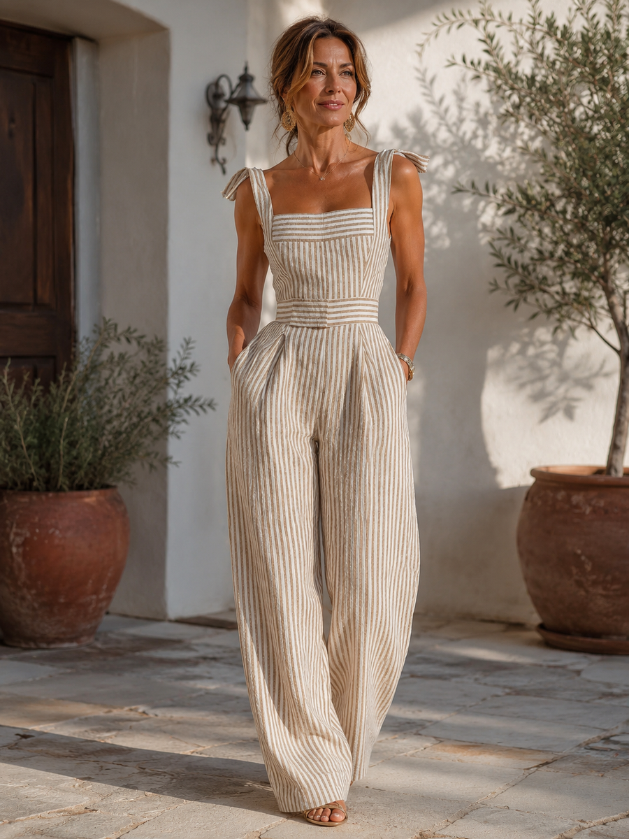 Leticia | Mono Elegante con Lazo
