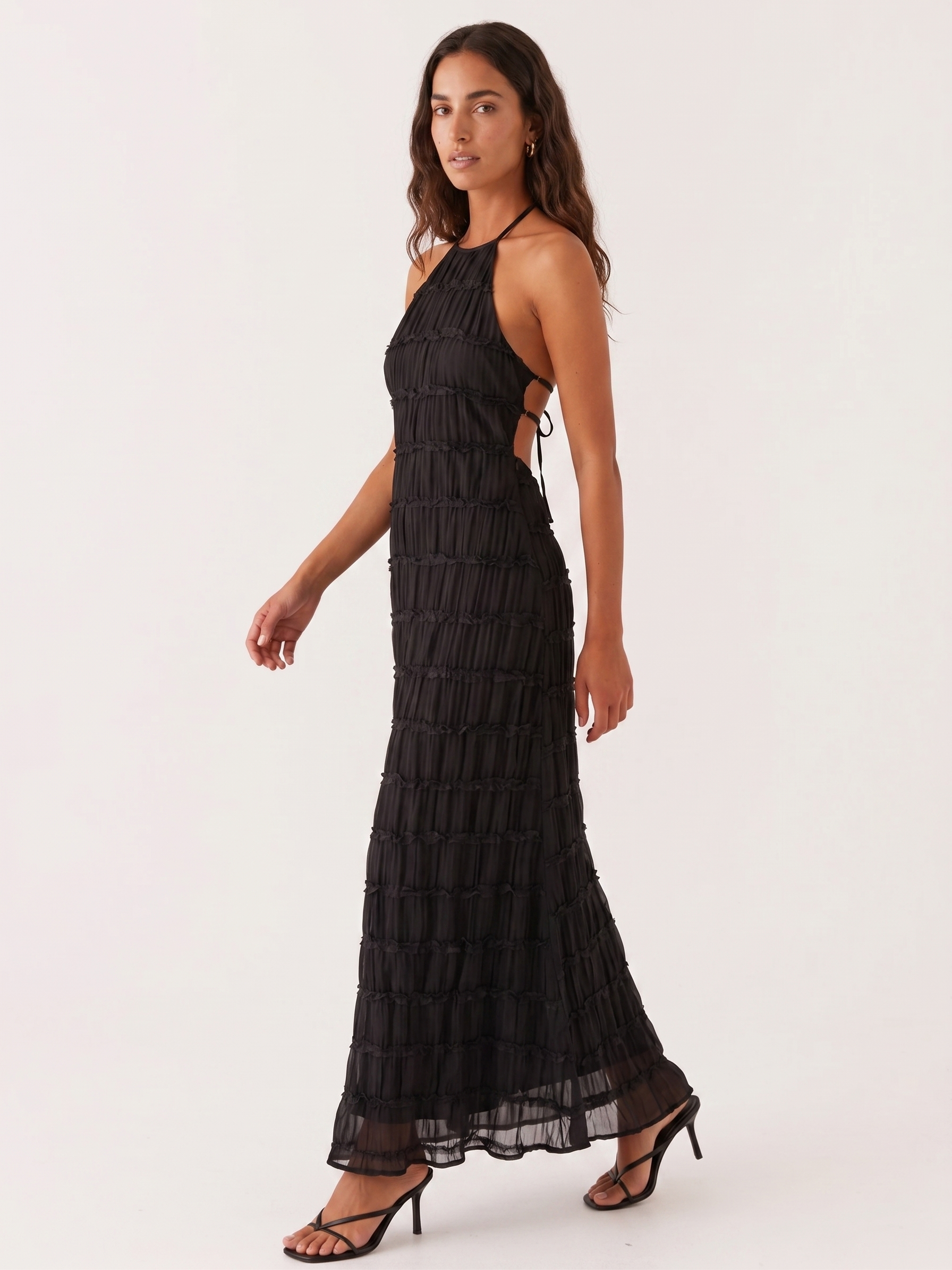 Ángela | Vestido maxi elegante de verano con cuello halter