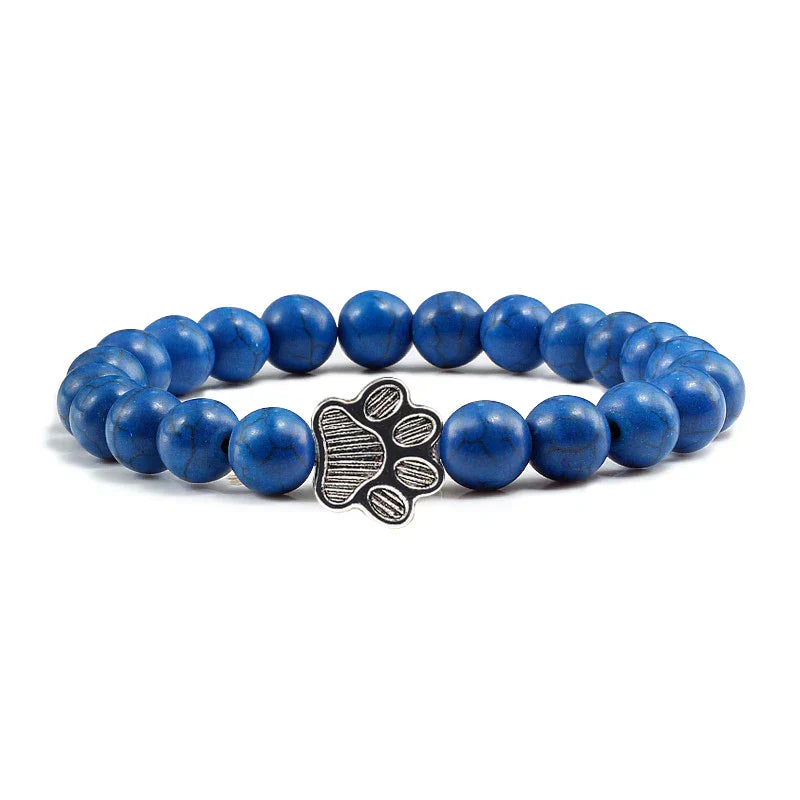 Pulsera de Patas con Perlas – Diseño de Piedra Natural