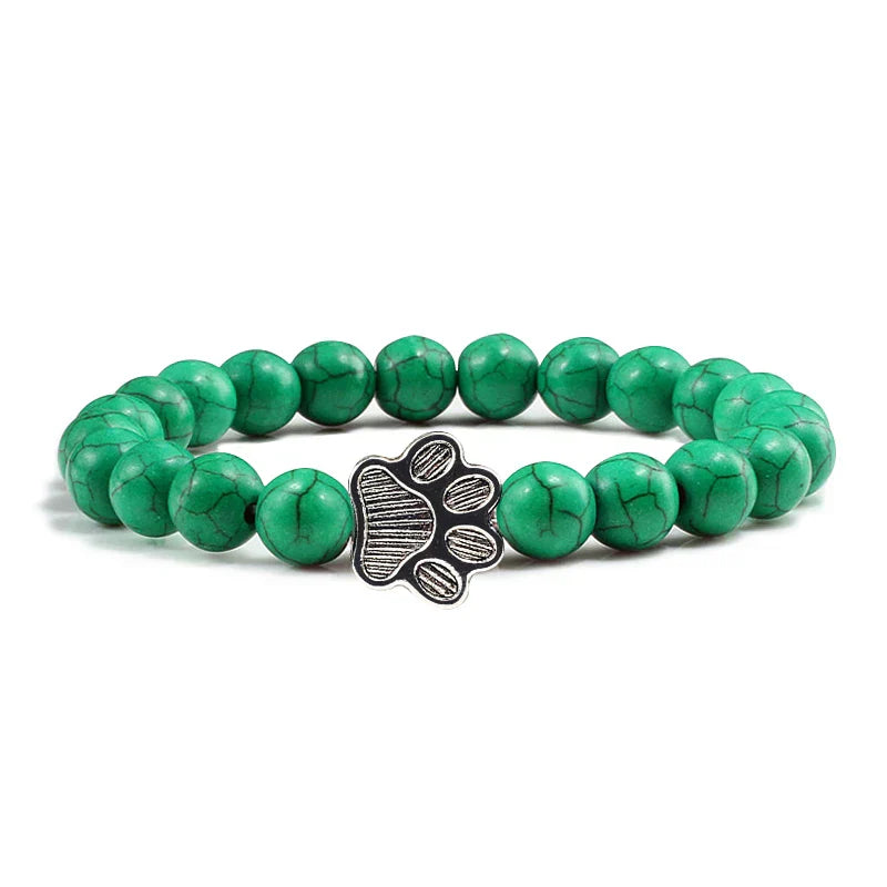 Pulsera de Patas con Perlas – Diseño de Piedra Natural