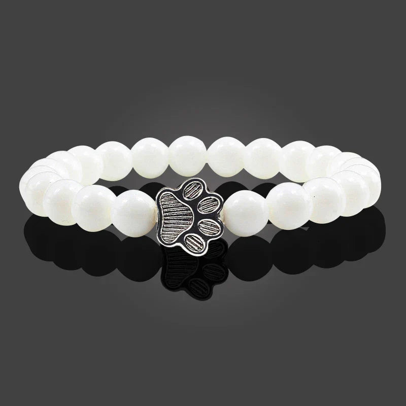 Pulsera de Patas con Perlas – Diseño de Piedra Natural