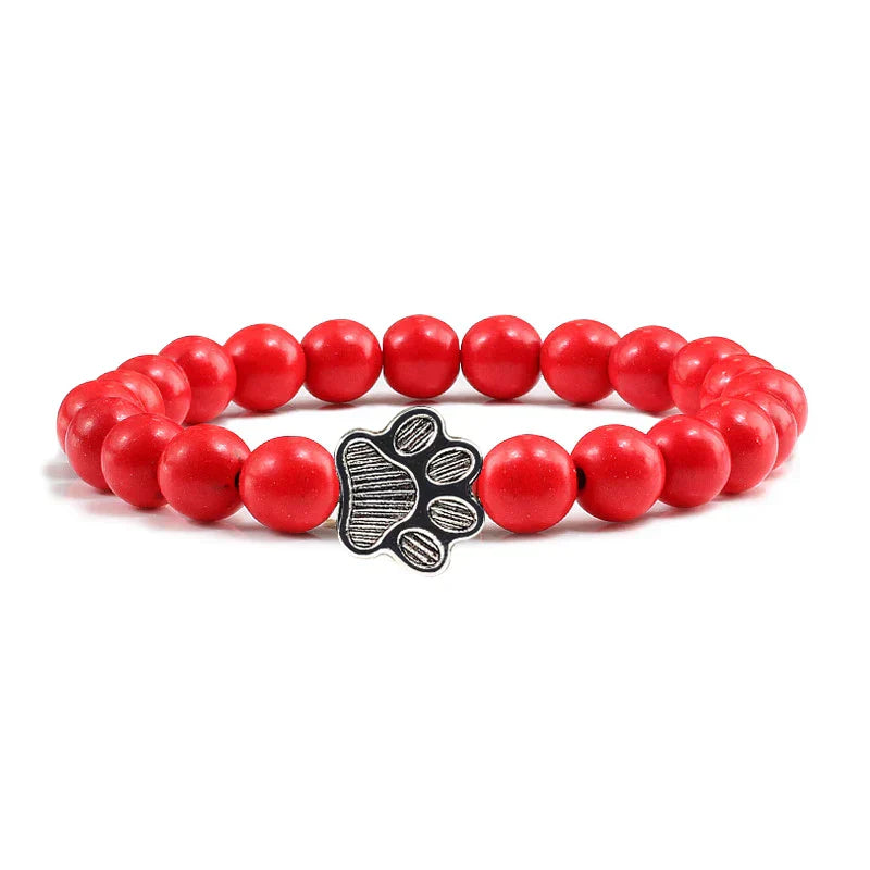 Pulsera de Patas con Perlas – Diseño de Piedra Natural