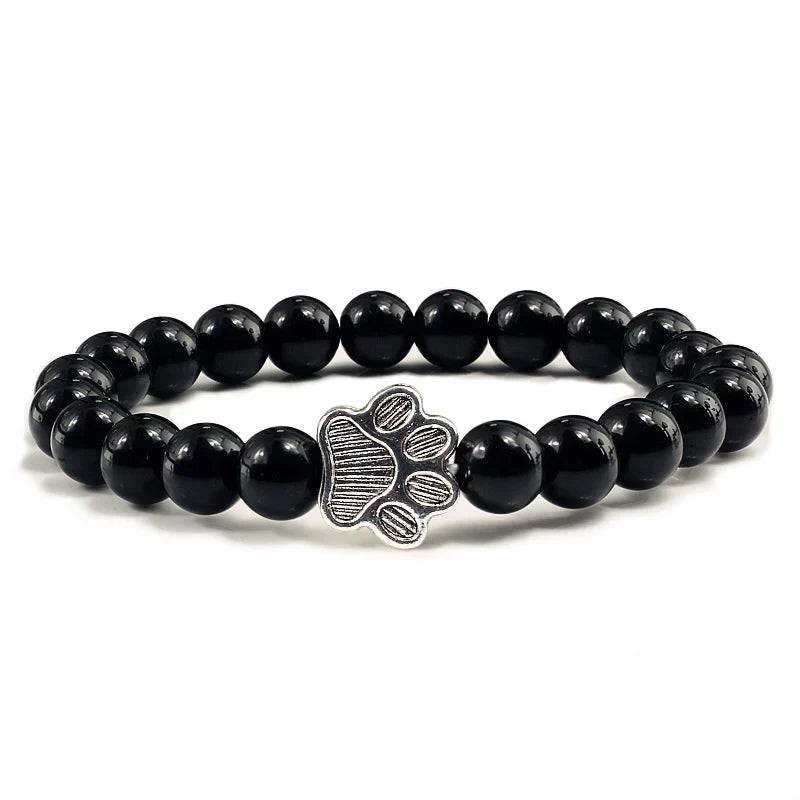 Pulsera de Patas con Perlas – Diseño de Piedra Natural