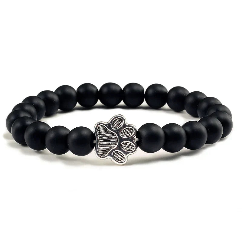 Pulsera de Patas con Perlas – Diseño de Piedra Natural